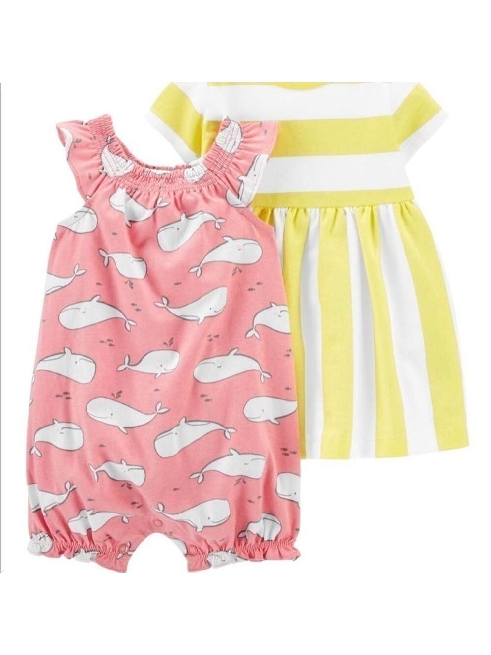 NWT 2 PIECE- CARTERS ROMPER AND DRESS